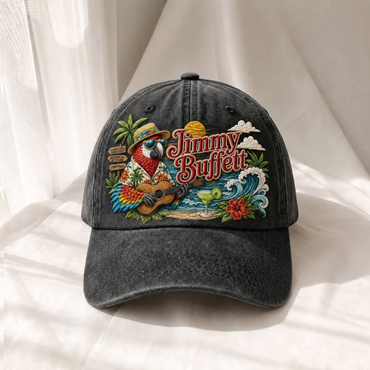 JBU Island Parrot Escape Premium Denim Cap